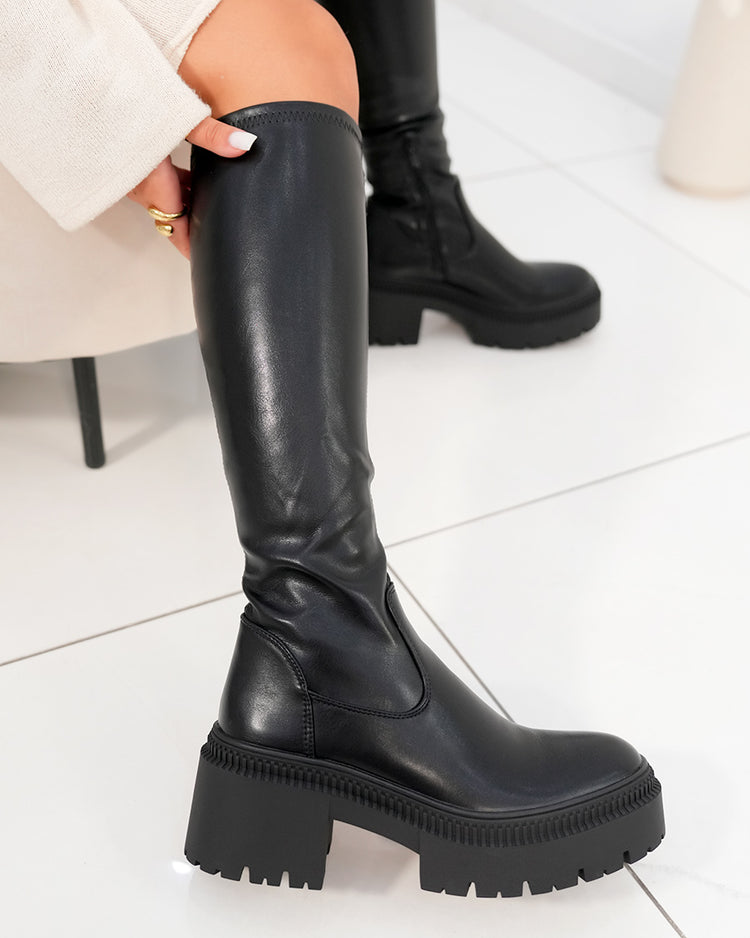 Iwana Black High Boots