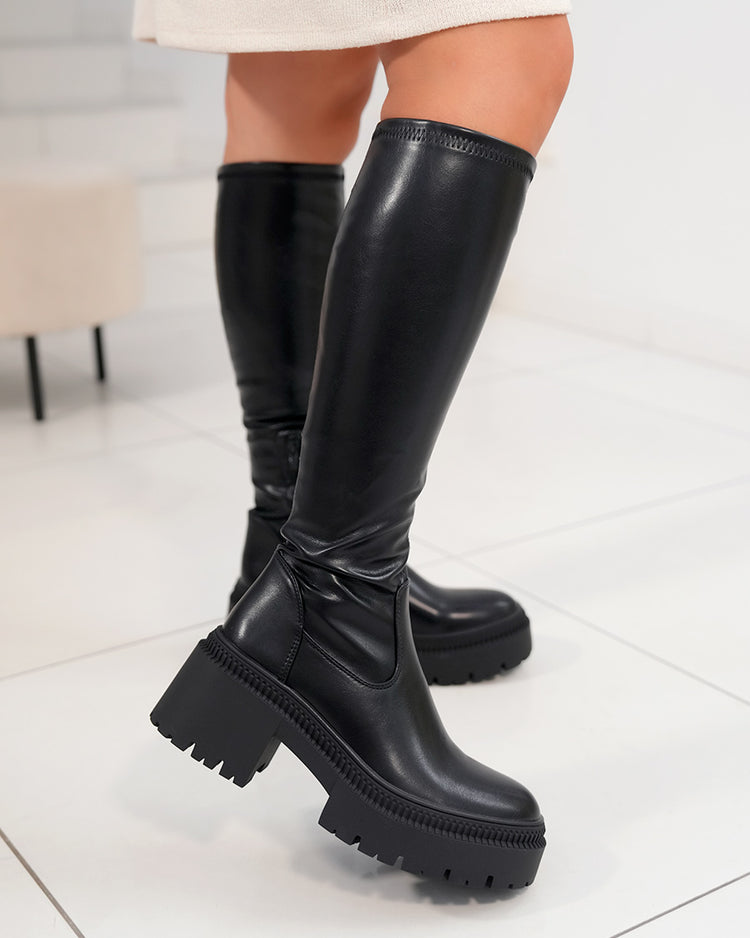 Iwana Black High Boots