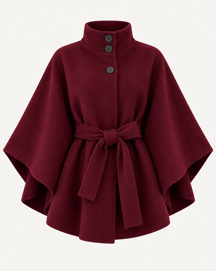 Poncho Chaira in Burgundy – packshot