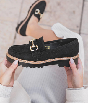 Daniek Black Moccasin