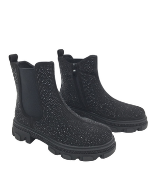 Glittery Black Boots