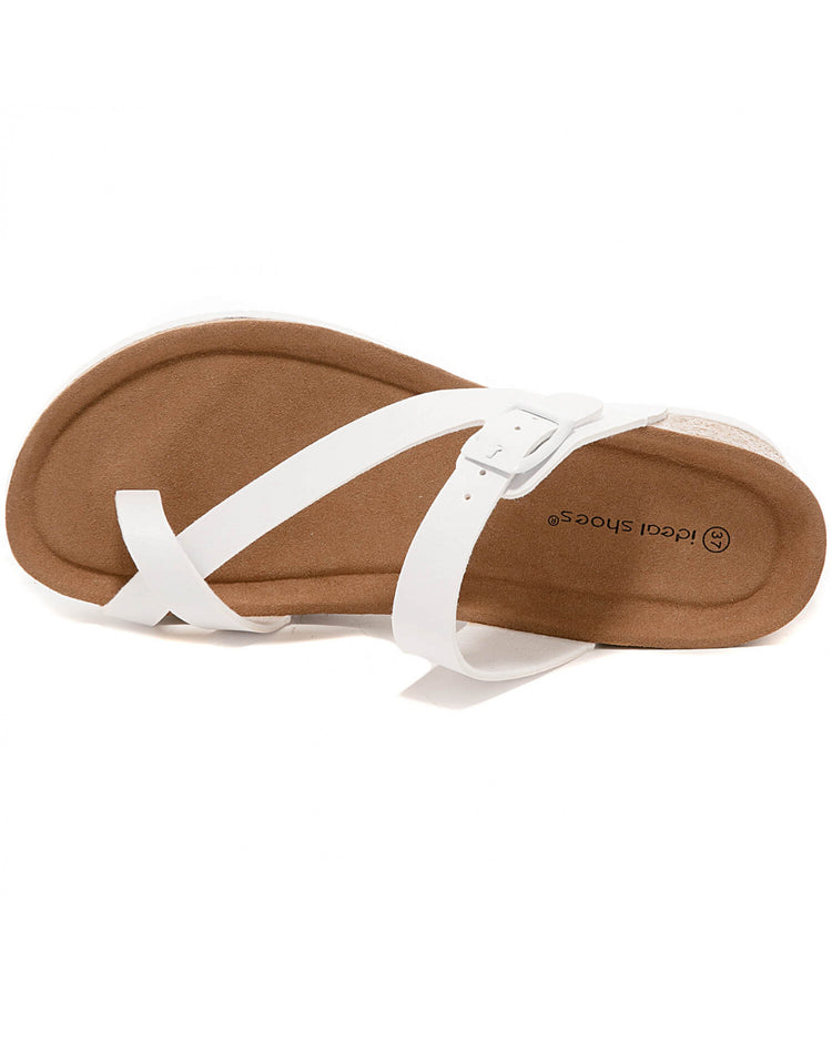 Comfy Wedge Slipper White