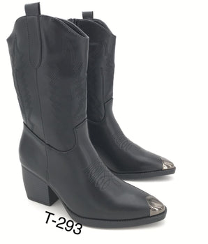 Roxx Black PU Boots