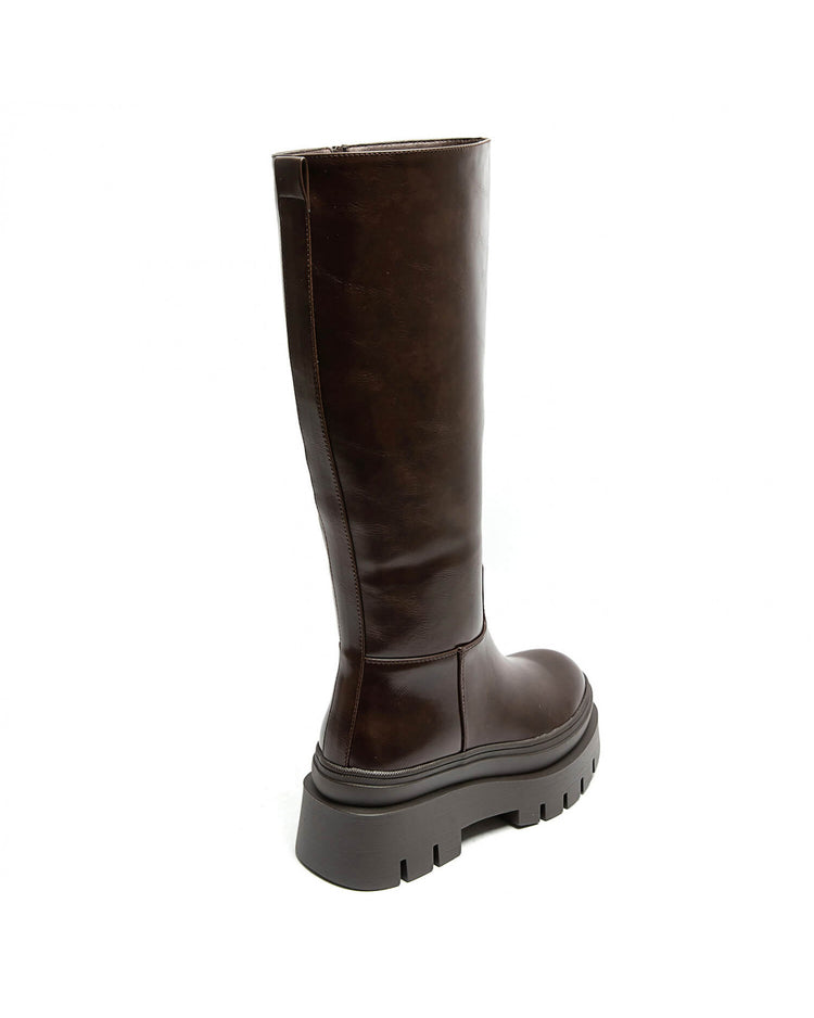 Iria Brown High Boots
