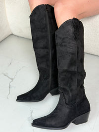 Bottes western noires hautes