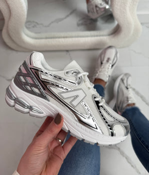 Nadine White Silver Sneaker