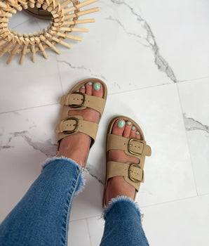Rikki Beige Slides