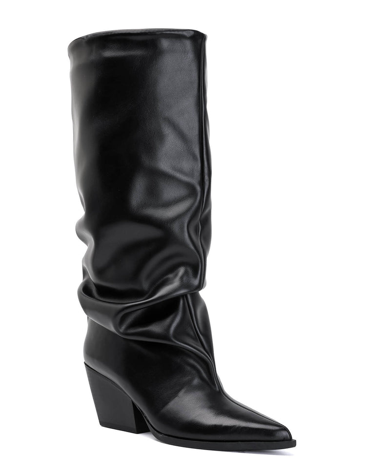 Afzak High Boots - Black PU