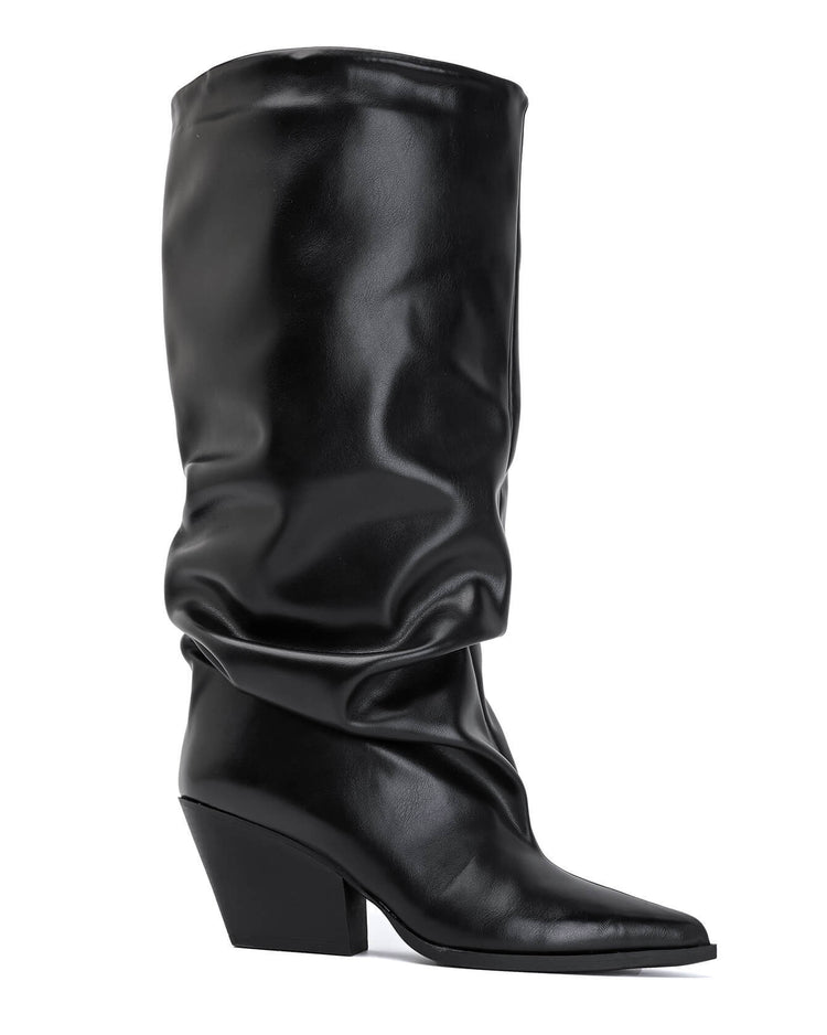 Afzak High Boots - Black PU