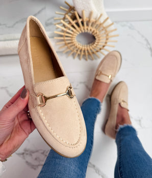 Beige H Loafer