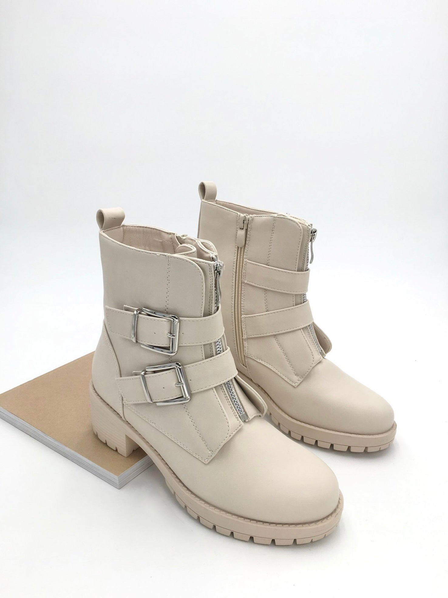 Gesp Beige Boots