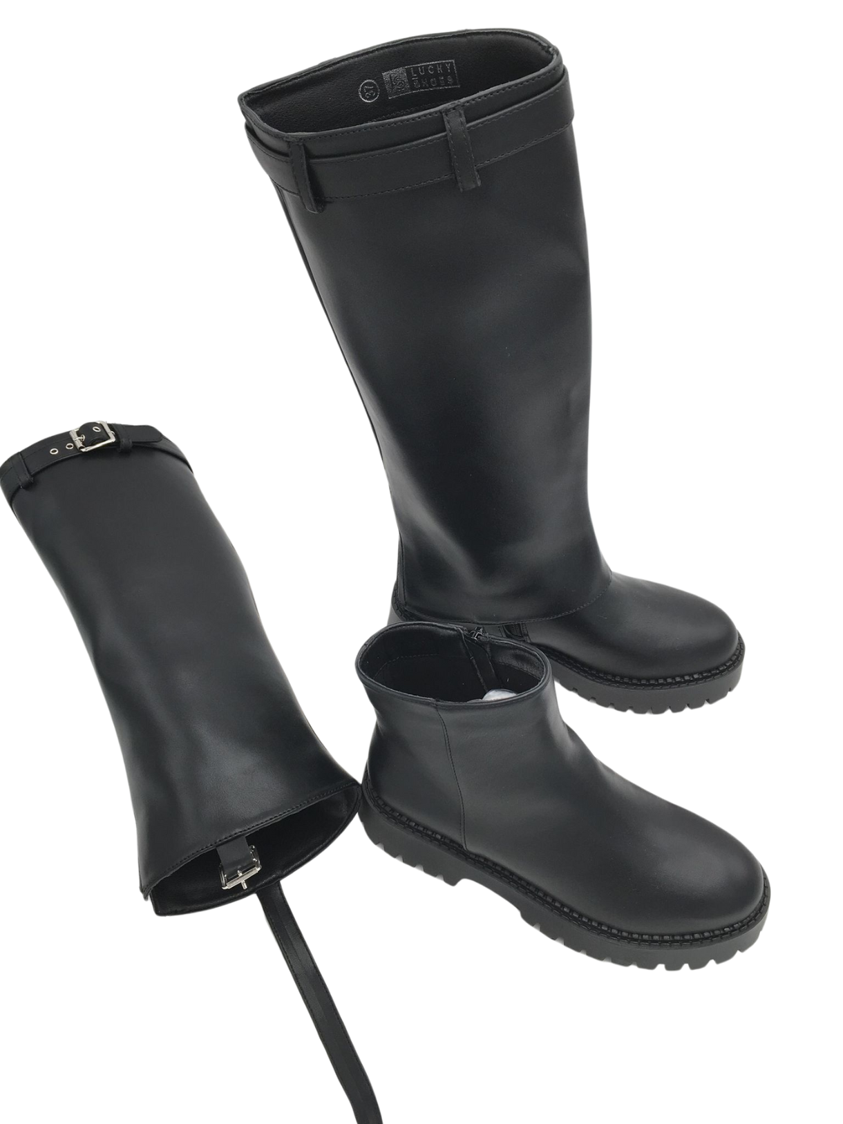 Lock Black Boots