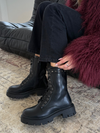 Zwarte Veterboots met Studs