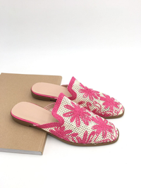 Palm Fuchsia Slip-On Loafers