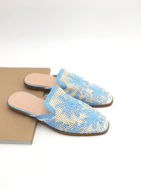 Palm Blue Slip-On Loafers