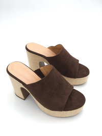 Layla Brown Absatz-Pantolette