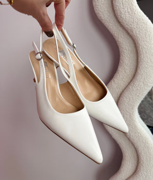Date-Night White Heels