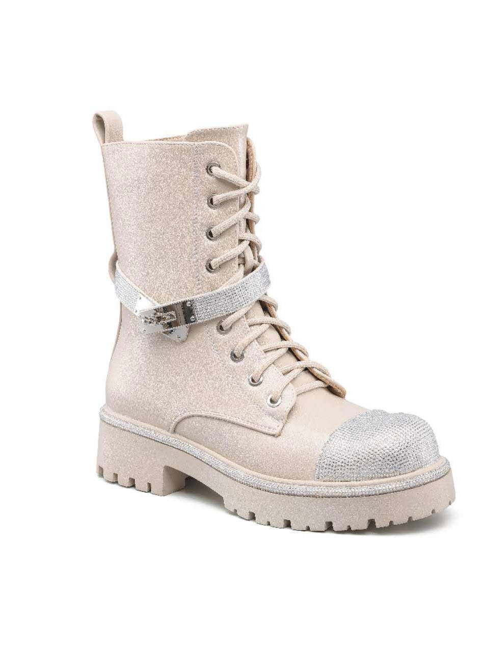 52022 Beige Boots