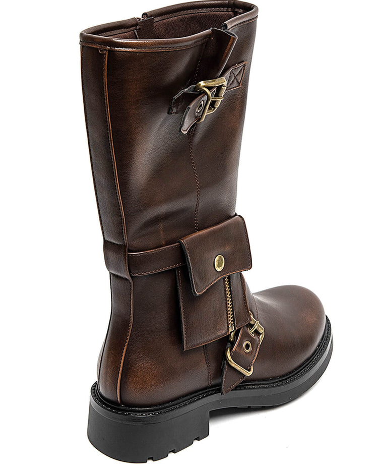 High Bag Brown Boots