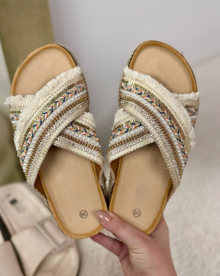 Merel Beige Slipper