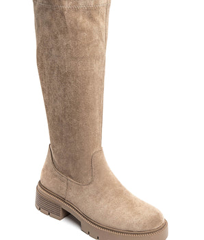 Rachelle Suedine Khaki Boots