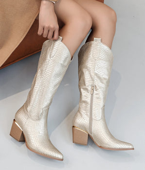 Jasmine Gold Boots