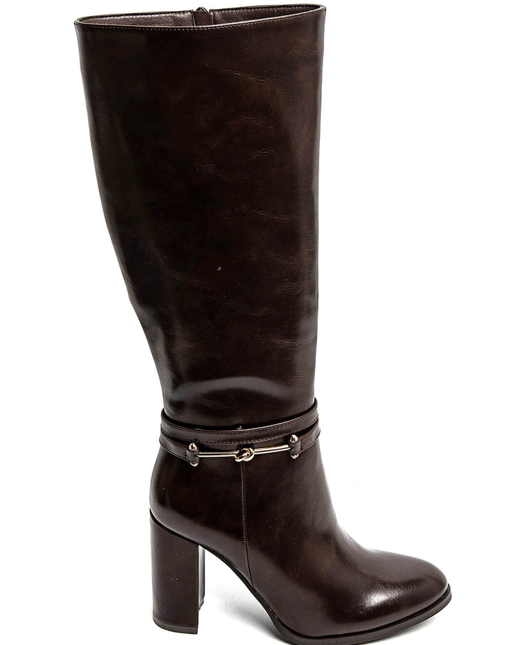 Marly Brown Heel Boots