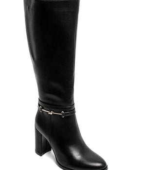 Marly Black Heel Boots