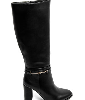 Marly Black Heel Boots