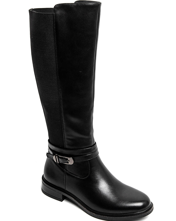 Nola Wide Fit Boots - Black