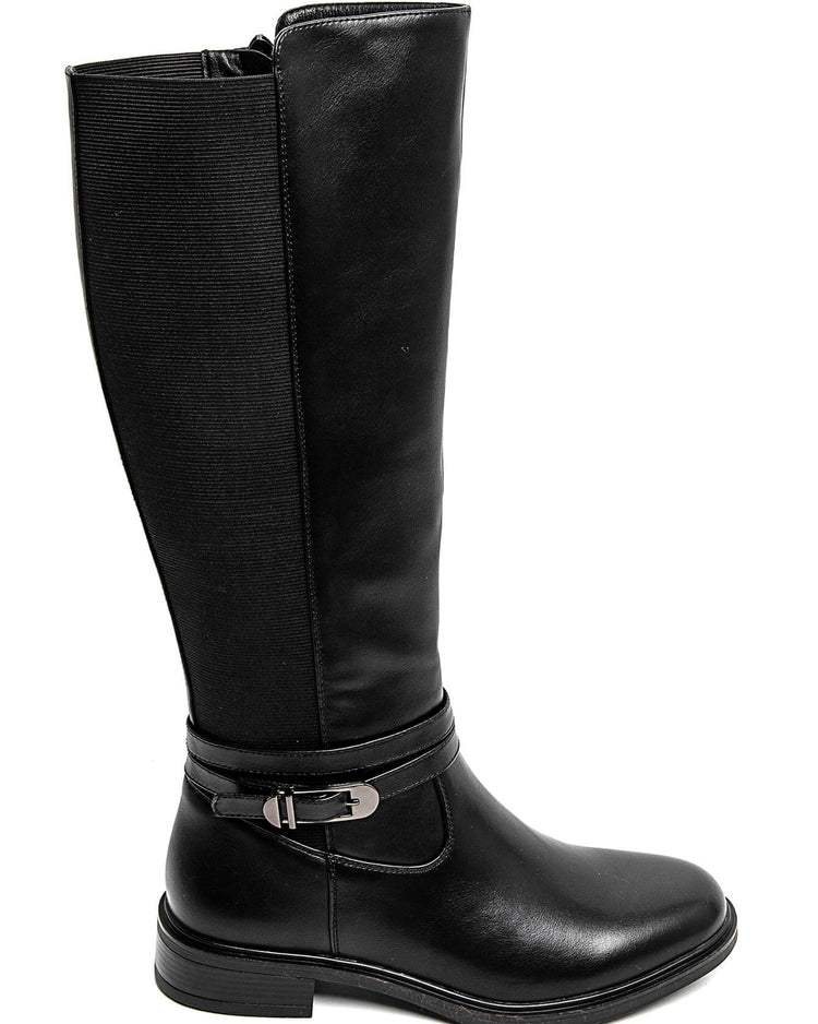 Nola Wide Fit Boots - Black