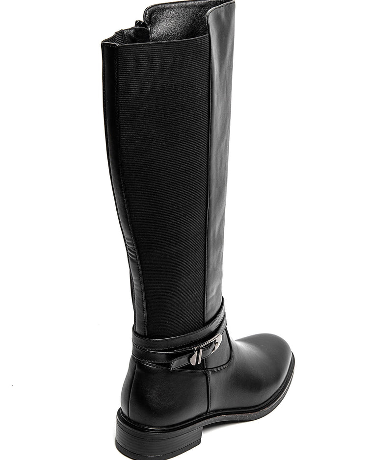 Nola Wide Fit Boots - Black