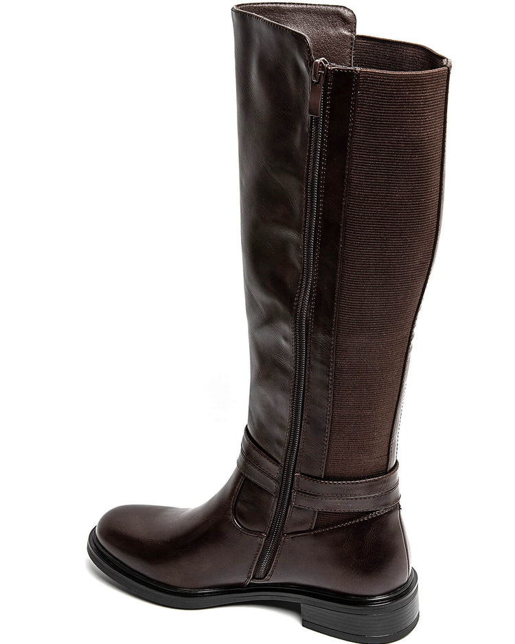 Nola Wide Fit Boots - Brown
