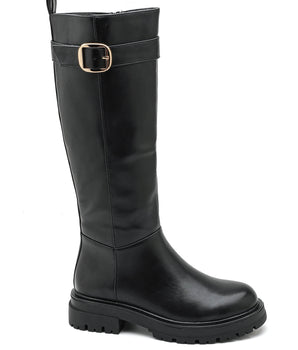 Saar Black High Boots
