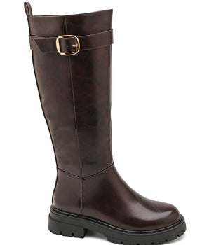 Saar Brown High Boots