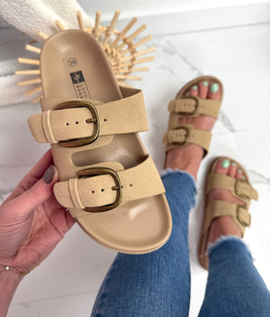 Rikki Beige Slides