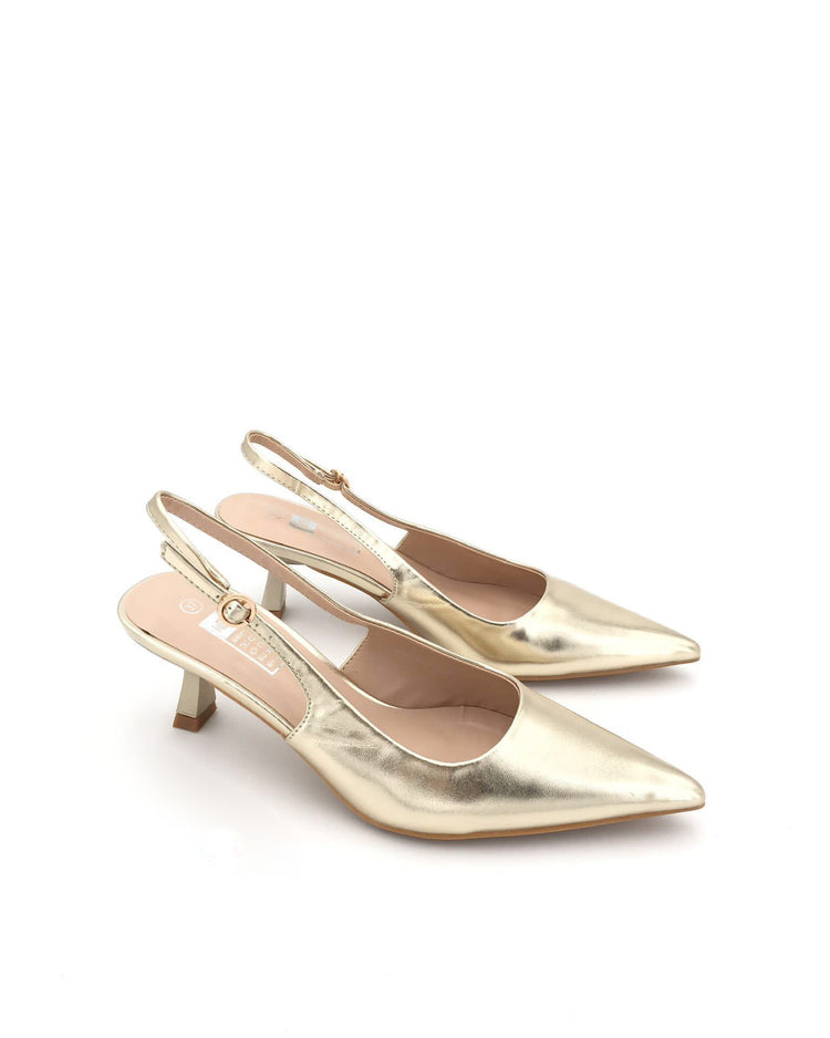 Date-Night Gold Heels