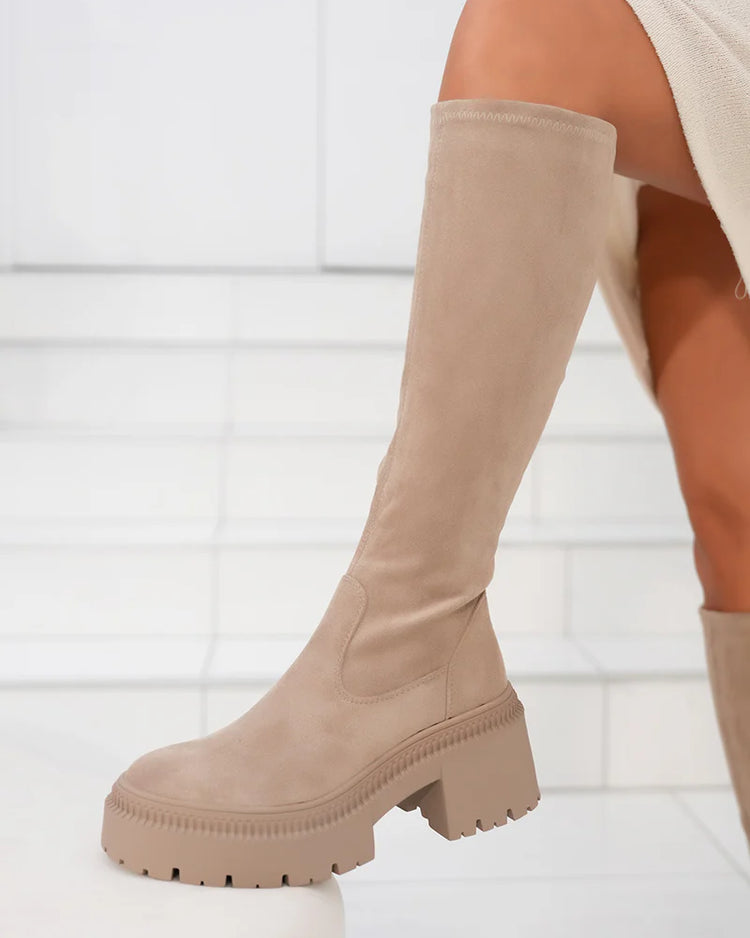 Iva Khaki High Boots