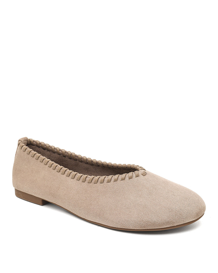 Stitched Khaki Loafers