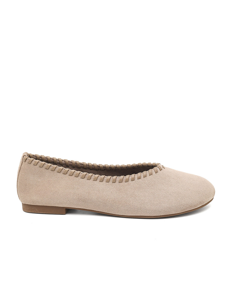 Stitched Khaki Loafers