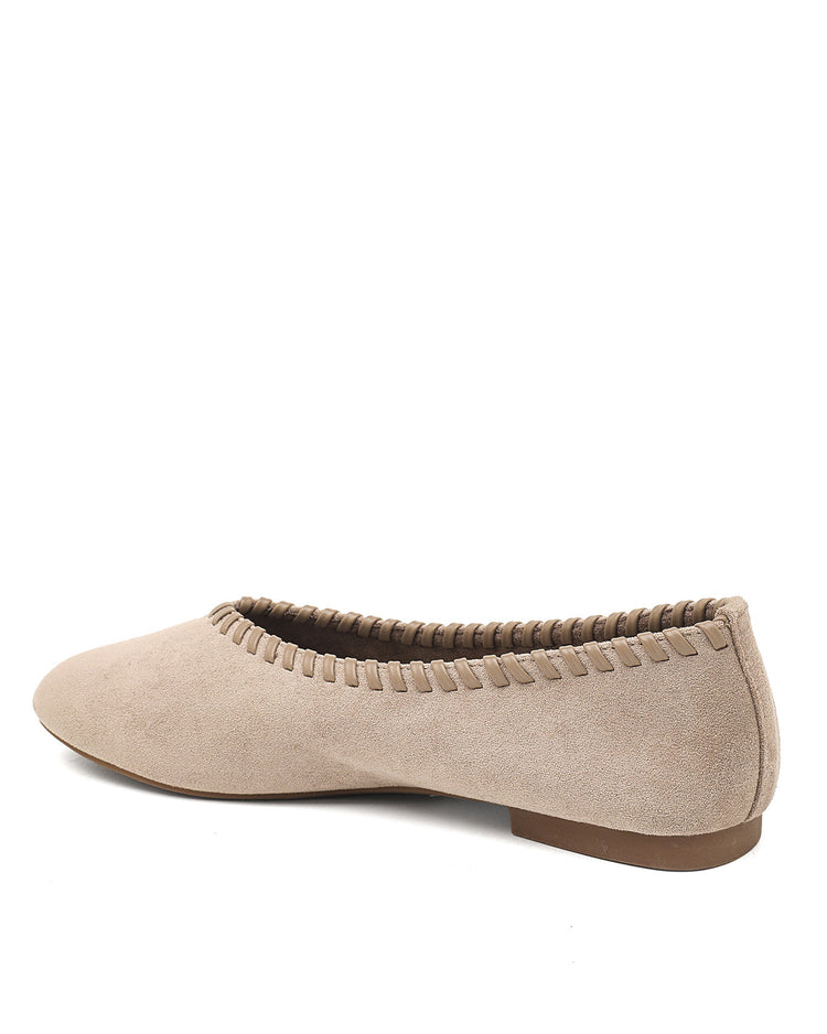 Stitched Khaki Loafers