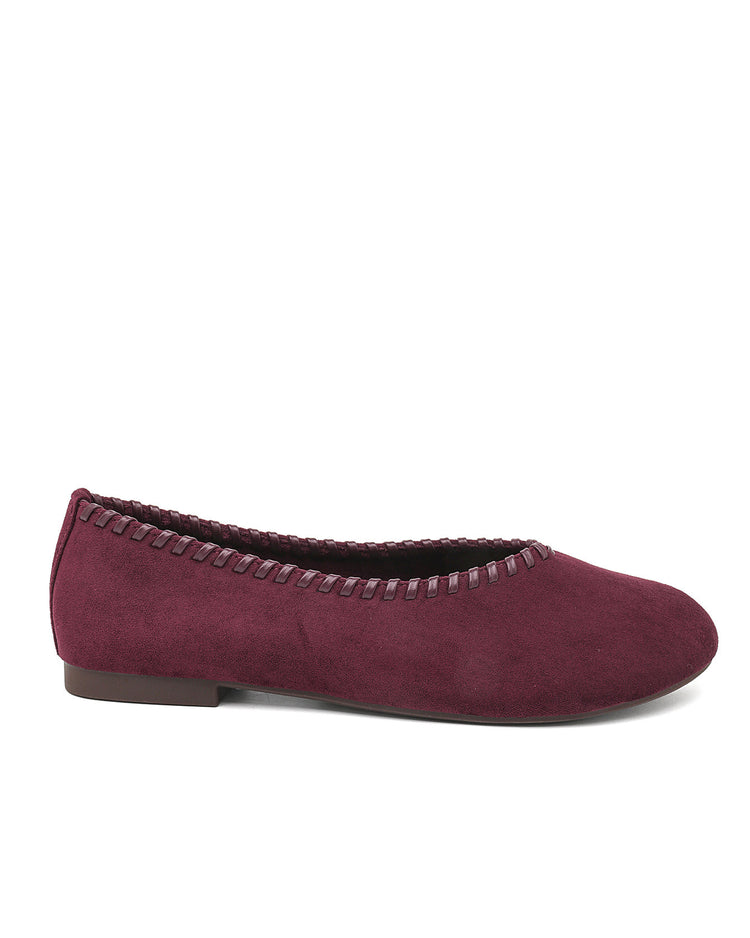 Stitched Bordeaux Loafers