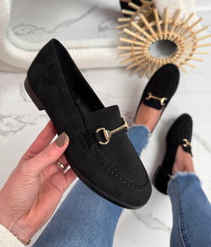 Black H Loafer