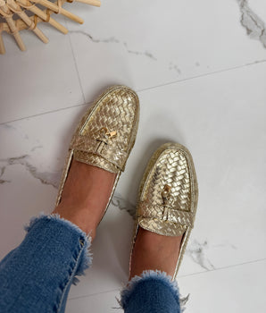Gaby Gold Loafer
