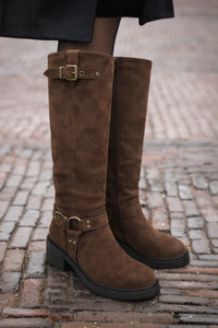 Biker High Brown Boots
