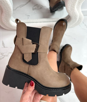 Bianca Khaki Boots
