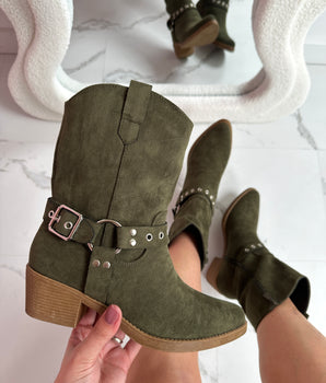 Celeste Green Boots