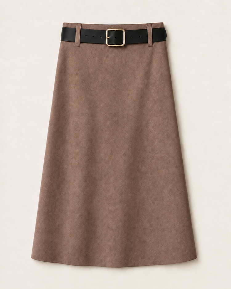 Suedine Maxi Rok