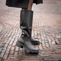 Perfect Basic High Boots Black PU