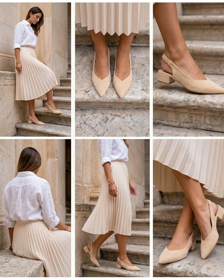 Claudia Beige Blokhak
